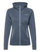 Skaland Hood W Jacket Sport Sweatshirts & Hoodies Fleeces & Midlayers Blue Bergans