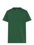 Cotton Jersey Crewneck Tee Tops T-Kortærmet Skjorte Green Ralph Lauren Kids