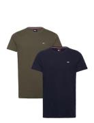 Tjm 2Pack Slim Jersey Tee Tops T-Kortærmet Skjorte Multi/patterned Tommy Jeans