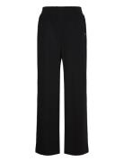 Jersey Pants - Sille Fit Bottoms Trousers Wide Leg Black Coster Copenhagen