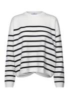 Cc Heart Collins Knit Open Back Sweater Tops Sweatshirts & Hoodies Sweatshirts White Coster Copenhagen