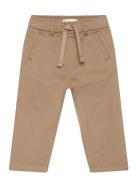 Elastic Waist Trousers Bottoms Trousers Brown Mango