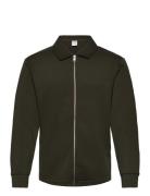 Slhemanuel Soft Full Zip Sweat Noos Tops Sweatshirts & Hoodies Sweatshirts Green Selected Homme