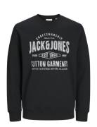 Jjjeans Sweat O-Neck Tops Sweatshirts & Hoodies Sweatshirts Black Jack & J S