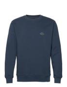 Standard Crew Logo Sweat Tops Sweatshirts & Hoodies Sweatshirts Blue Mads Nørgaard