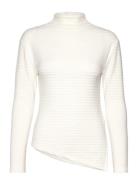 Slfganna Ls T-Neck Top Tops T-shirts & Tops Long-sleeved White Selected Femme