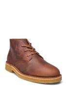 Slhricco Leather Chukka Boot Snørestøvler Brown Selected Homme