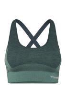 Hmlclea Seamless Sports Top Sport Bras & Tops Sports Bras - All Green Hummel