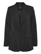 Vmrita Ls Loose Blazer Noos Blazers Single Breasted Blazers Black Vero Moda