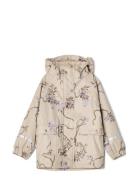 Tree Of Life Lined Rain Jacket Outerwear Rainwear Jackets Cream Garbo&Friends