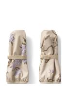 Tree Of Life Lined Rain Mittens Accessories Gloves & Mittens Mittens Beige Garbo&Friends