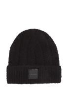 Modern Patch Chunky Beanie Accessories Headwear Beanies Black Calvin Klein