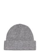 Thick Embroidery Beanie Accessories Headwear Beanies Grey Calvin Klein