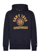 Front Graphic Sweat Hoodie Tops Sweatshirts & Hoodies Hoodies Navy GANT