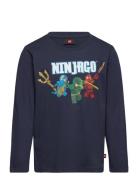 Lwtano 620 - T-Shirt L/S Tops T-shirts Long-sleeved T-Skjorte Navy LEGO Kidswear