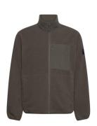 Lampi Fleece Tops Sweatshirts & Hoodies Fleeces & Midlayers Khaki Green Makia