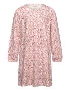 Nightdress Ls Aop Dresses & Skirts Dresses Casual Dresses Long-sleeved Casual Dresses Pink Minymo