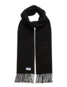 Cashmere Blend Scarf Accessories Scarves Winter Scarves Black Filippa K