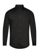 London Stretch Nano Shirt L/S Tops Shirts Business Black Clean Cut Copenhagen