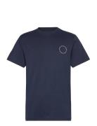 Ronald Cotton Tee Ss Tops T-Kortærmet Skjorte Navy Clean Cut Copenhagen