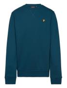 Crew Neck Sweatshirt Tops Sweatshirts & Hoodies Sweatshirts Blue Lyle & Scott