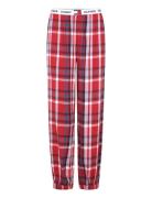 Flannel Cuffed Pant Pyjamasbukser Hyggebukser Red Tommy Hilfiger