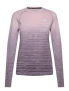 Seamless Ls Top Sport T-shirts & Tops Long-sleeved Pink Asics