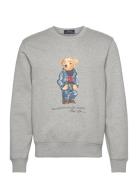 Polo Bear Fleece Sweatshirt Tops Sweatshirts & Hoodies Sweatshirts Grey Polo Ralph Lauren