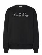 Embroidered Nyc Relaxed Cn Tops Sweatshirts & Hoodies Sweatshirts Black Calvin Klein Jeans