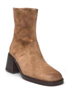 264-Diouma Croute Shoes Boots Ankle Boots Ankle Boots With Heel Beige Jonak Paris