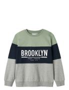 Nkmvemil Ls Nreg Sweat Bru Tops Sweatshirts & Hoodies Sweatshirts Grey Name It