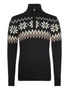 Myking Masc Sweater Tops Knitwear Half Zip Jumpers Black Dale Of Norway