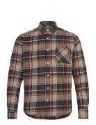 Regular Light Flannel Checkered Shi Tops Shirts Casual Multi/patterned Knowledge Cotton Apparel