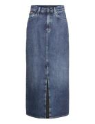 Viktoria Long Skirt Wmn Lang Nederdel Blue G-Star RAW