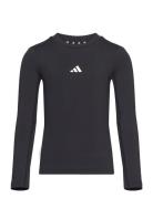 J Tf Ls Tee Tops T-shirts Long-sleeved T-Skjorte Black Adidas Sportswear