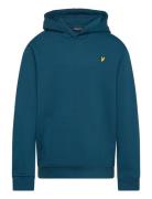 Pullover Hoodie Tops Sweatshirts & Hoodies Hoodies Blue Lyle & Scott