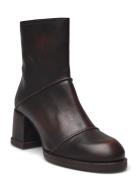 Booties Shoes Boots Ankle Boots Ankle Boots With Heel Brown Billi Bi