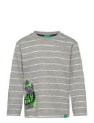 T-Shirt L/S Tops T-shirts Long-sleeved T-Skjorte Grey United Colors Of Benetton