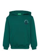 Sweater W/Hood Tops Sweatshirts & Hoodies Hoodies Green United Colors Of Benetton