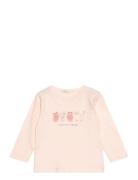 T-Shirt L/S Tops T-shirts Long-sleeved T-Skjorte Pink United Colors Of Benetton