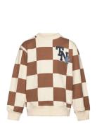 Tnlucas Os Sweatshirt Tops Sweatshirts & Hoodies Sweatshirts Brown The New