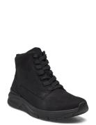 Rollingsoft Laced Ankle Boot Shoes Boots Ankle Boots Ankle Boots Flat Heel Black Gabor