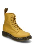 1460 Pascal Mustard Virginia Shoes Boots Ankle Boots Ankle Boots Flat Heel Yellow Dr. Martens