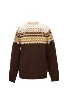 Sarek Sweater Tops Knitwear Long Sleeve Knitted Polos Brown Sätila Of Sweden