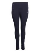 Essentials High Waist Logo Leggings  Bottoms Leggings Blue Adidas Sportswear