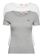 2Pack Crewneck Tee Ss 2 Pack T Tops T-shirts & Tops Short-sleeved Grey LEVI´S Women