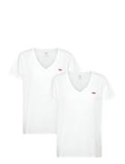 2Pack Vneck Tee 2 Pack V Neck Tops T-shirts & Tops Short-sleeved White LEVI´S Women