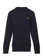 Cotton Crew Neck Jumper Tops Sweatshirts & Hoodies Sweatshirts Navy Lyle & Scott