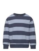 Sweater Block Stripe Tops Sweatshirts & Hoodies Sweatshirts Navy Lindex