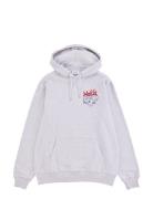 Brokenhearted Hooded Sweatshirt Tops Sweatshirts & Hoodies Hoodies Grey Makia